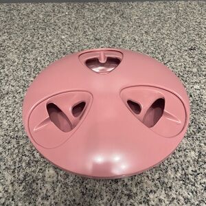 Vtg Melmac Smokeless Rotating Ashtray Hideaway Trap Door Mid-Century Dusty Rose